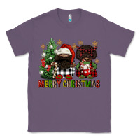 Lavender merry christmas buffalo afro gnomies Classic Tee - FaDigitalArtStudio