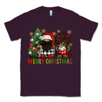 Plum merry christmas buffalo afro gnomies Classic Tee - FaDigitalArtStudio