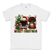 White merry christmas buffalo afro gnomies Classic Tee - FaDigitalArtStudio