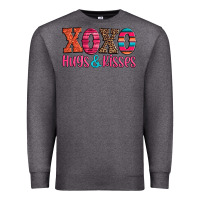 Charcoal Heather xoxo hugs and kisses Premium Sweatshirt - Jasminsmagicworld