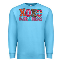 Ocean Blue xoxo hugs and kisses Premium Sweatshirt - Jasminsmagicworld