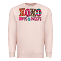 Pale Pink xoxo hugs and kisses Premium Sweatshirt - Jasminsmagicworld