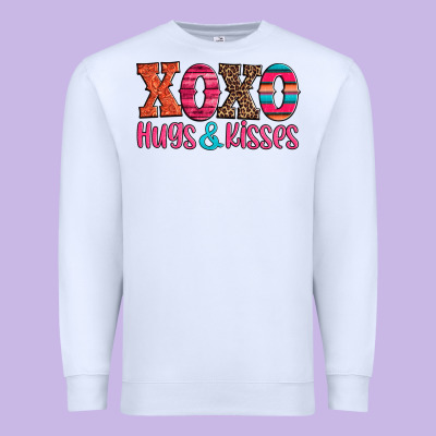Xoxo Hugs And Kisses Premium Sweatshirt Designed By Jasminsmagicworld