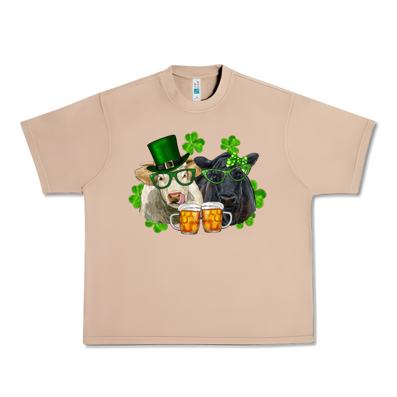 St. Patrick's Day Charolais And Black Angus Cows Urban Heavy Tee by RanaPortraitStore | Teevron
