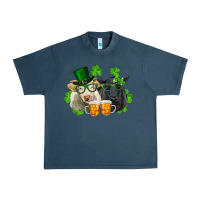 Midnight Navy st. patrick's day charolais and black angus cows Urban Heavy Tee - RanaPortraitStore