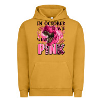 Pigment Peanut Butter in october we wear pink dinosaur Urban Hoodie - LillyAllenDesigns