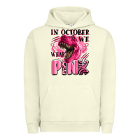 Pigment Pistachio in october we wear pink dinosaur Urban Hoodie - LillyAllenDesigns
