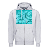 Heather Grey turquoise glitter Zipper Hoodie - JahusDesignShop