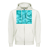 Oatmeal Heather turquoise glitter Zipper Hoodie - JahusDesignShop