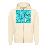 Sandshell turquoise glitter Zipper Hoodie - JahusDesignShop