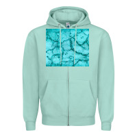 Seafoam turquoise glitter Zipper Hoodie - JahusDesignShop