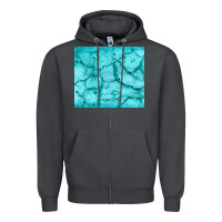 Smoke turquoise glitter Zipper Hoodie - JahusDesignShop