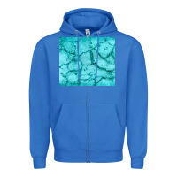 True Royal turquoise glitter Zipper Hoodie - JahusDesignShop