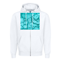 White turquoise glitter Zipper Hoodie - JahusDesignShop