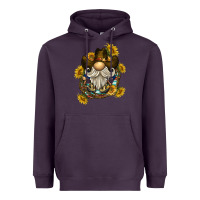 Plum cowboy gnome sunflower rope Heavyweight Hoodie - BarkalooDesign