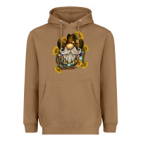 Toasted Coconut cowboy gnome sunflower rope Heavyweight Hoodie - BarkalooDesign