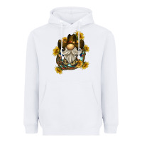 White cowboy gnome sunflower rope Heavyweight Hoodie - BarkalooDesign