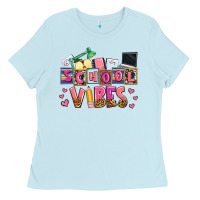 Baby Blue school vibes Ladies Tee - AdoDesignShop
