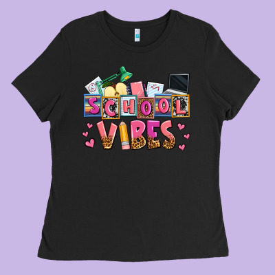 School Vibes Ladies Tee Designed By Adodesignshop