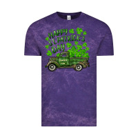 Cloud Purple Happy st. patrick's day shamrock farm truck Vintage Tee - RanaPortraitStore