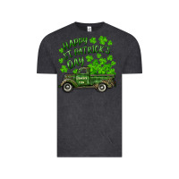 Vintage Black Happy st. patrick's day shamrock farm truck Vintage Tee - RanaPortraitStore