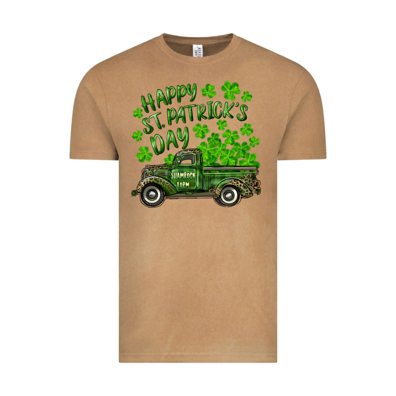 Happy St. Patrick's Day Shamrock Farm Truck Vintage Tee by RanaPortraitStore | Teevron
