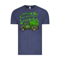 Vintage Denim Happy st. patrick's day shamrock farm truck Vintage Tee - RanaPortraitStore