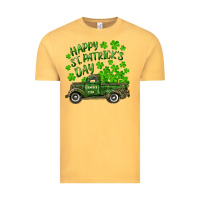 Vintage Mustard Happy st. patrick's day shamrock farm truck Vintage Tee - RanaPortraitStore
