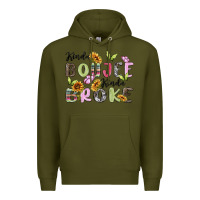 Army Green kinda boujee kinda broke Premium Hoodie - MaliasSmallBusiness