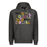 Charcoal Heather kinda boujee kinda broke Premium Hoodie - MaliasSmallBusiness