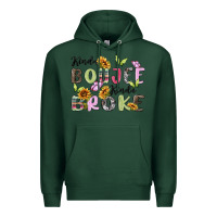 Sports Green kinda boujee kinda broke Premium Hoodie - MaliasSmallBusiness