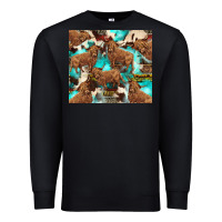 Black astec cowhide highlands cow Premium Sweatshirt - BarkalooDesign