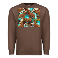 Chestnut astec cowhide highlands cow Premium Sweatshirt - BarkalooDesign