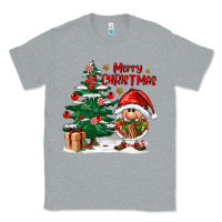 Heather Grey merry christmas gnomes Classic Tee - FaDigitalArtStudio