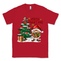 Red merry christmas gnomes Classic Tee - FaDigitalArtStudio