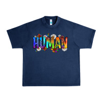 Navy human Urban Heavy Tee - Zillion Design Studio