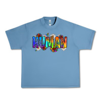 Pebble Blue human Urban Heavy Tee - Zillion Design Studio