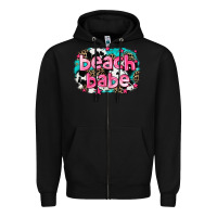 Black beach babe Zipper Hoodie - AdoDesignShop