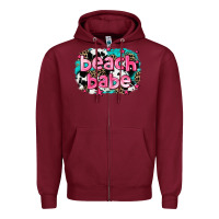 Burgundy beach babe Zipper Hoodie - AdoDesignShop