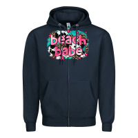 Navy beach babe Zipper Hoodie - AdoDesignShop