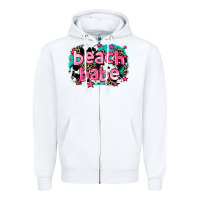 White beach babe Zipper Hoodie - AdoDesignShop