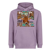 Lavender cow junkie Heavyweight Hoodie - NancyCooperArtShop