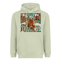 Matcha cow junkie Heavyweight Hoodie - NancyCooperArtShop