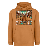 Meerkat cow junkie Heavyweight Hoodie - NancyCooperArtShop