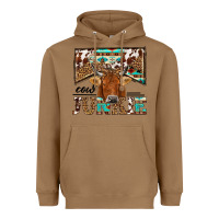 Toasted Coconut cow junkie Heavyweight Hoodie - NancyCooperArtShop