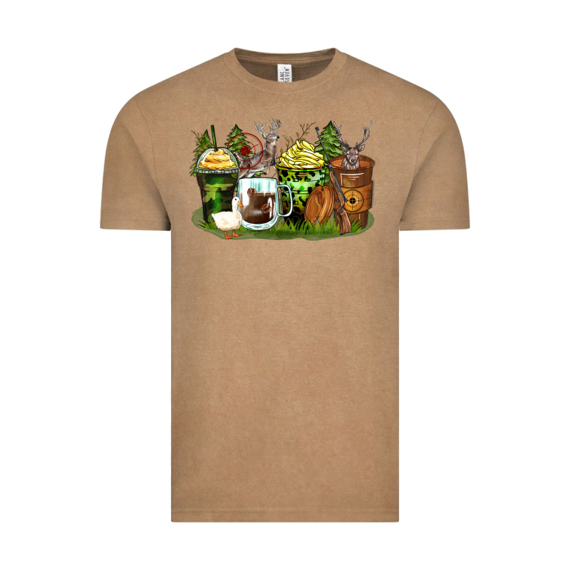 Hunter Coffee Cups Vintage Tee by Zillion Design Studio | Teevron