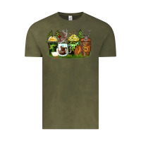 Vintage Olive hunter coffee cups Vintage Tee - Zillion Design Studio