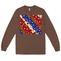 Chestnut 4th of July USA flag leopard cowhide 20oz tumbler Long Sleeve Tee - Neo Western