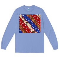 Colony Blue 4th of July USA flag leopard cowhide 20oz tumbler Long Sleeve Tee - Neo Western