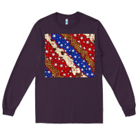 Plum 4th of July USA flag leopard cowhide 20oz tumbler Long Sleeve Tee - Neo Western